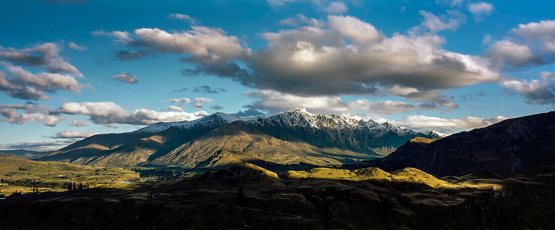 Panorama of Southern Alps - New Zealand