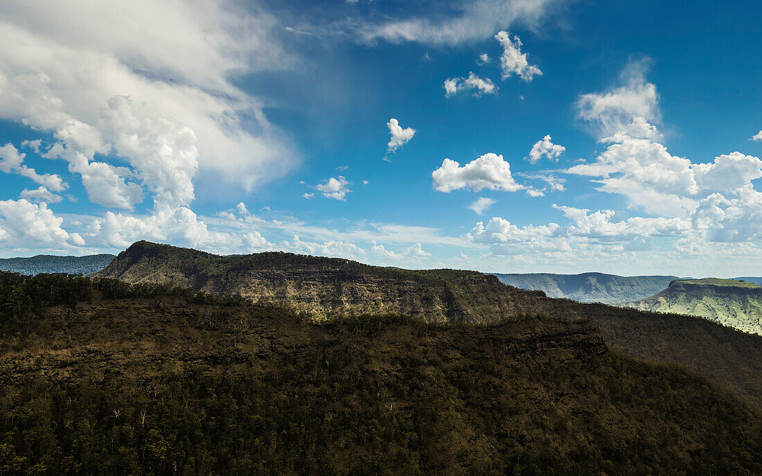 Hilly landscape in Lamington National Park