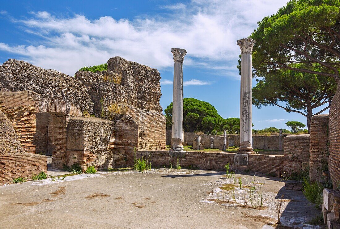 Rom, Ostia Antica, Terme dei Colonne, Latium, Italien