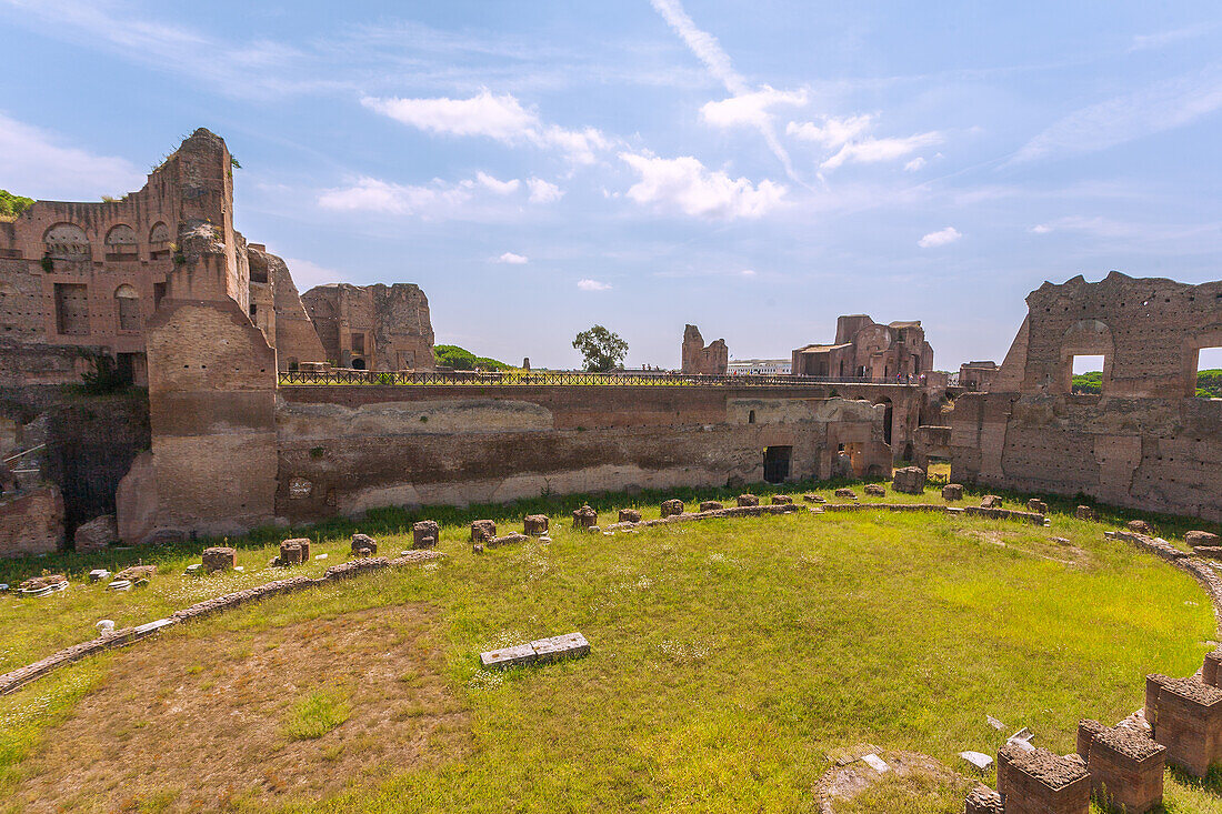 Rom, Palatin, Hippodromus Palatii, Stadion des Domitian, Latium, Italien