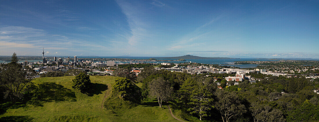 Panorama von Auckland City vom Mount Eden