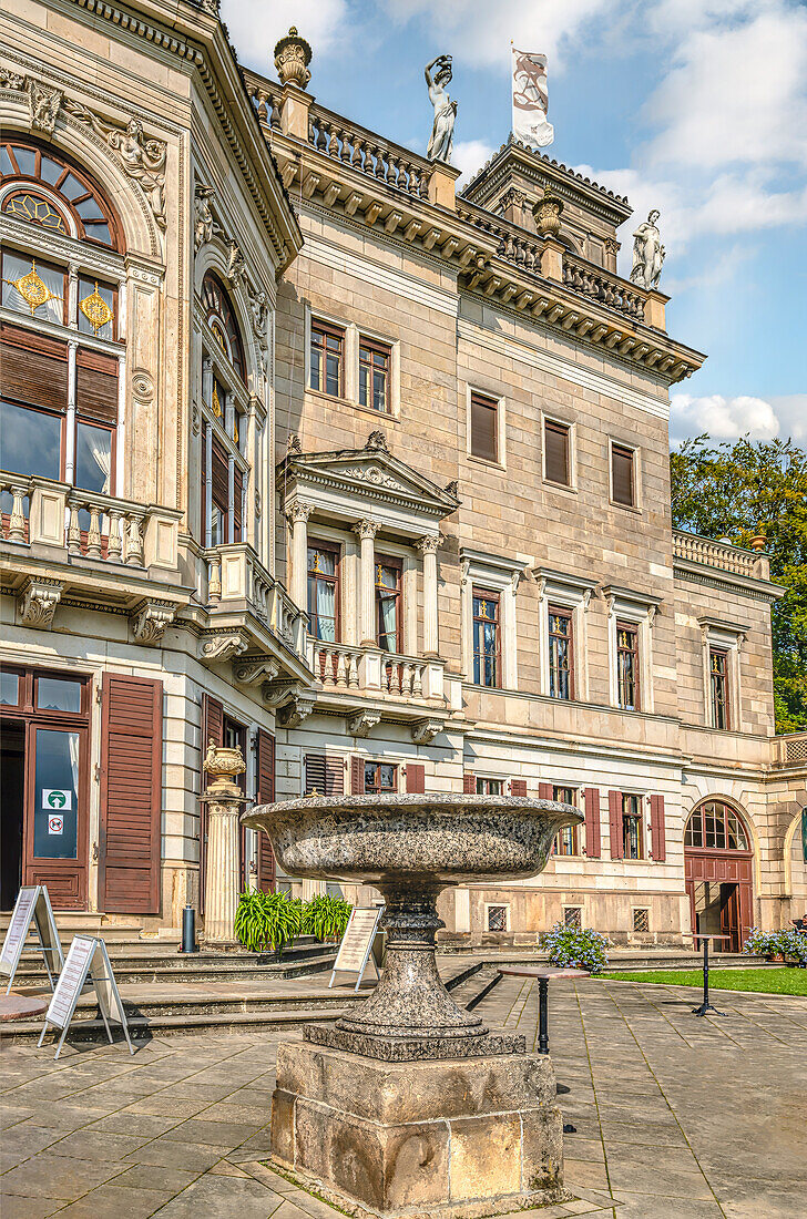 South side of Albrechtsberg Castle Dresden, Saxony, Germany