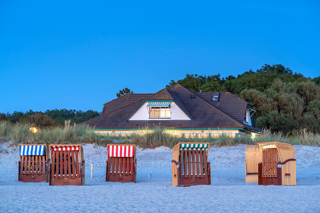 House on the beach at Wustrow, Fischland-Darß-Zingst, Mecklenburg-West Pomerania, Germany