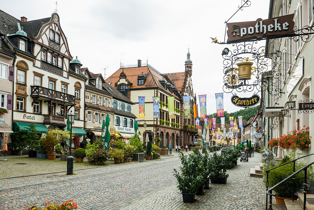 Historische Innenstadt, Wolfach, Ortenau, Schwarzwald, Baden-Württemberg, Deutschland