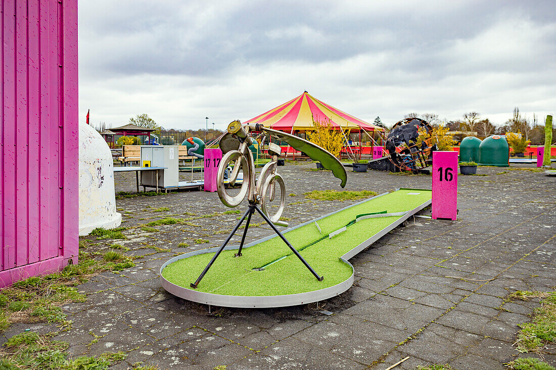 Miniature golf course at Tempelhof Airport in Berlin, Germany