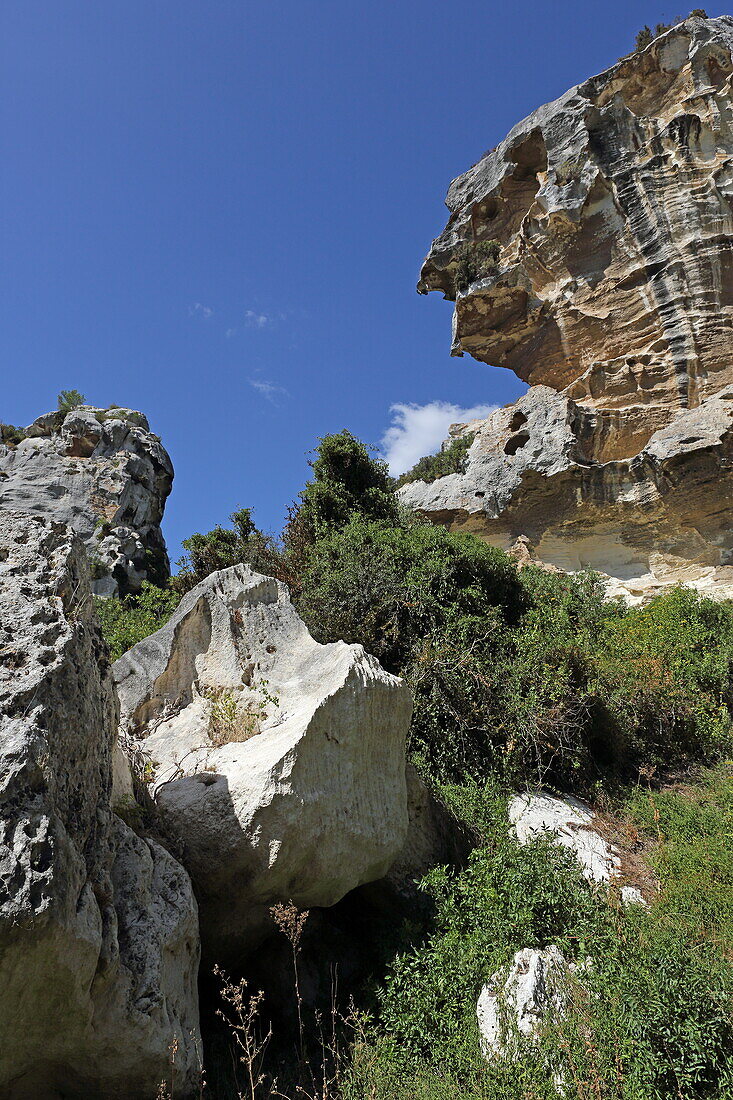 Val d'Enfer, Les Baux de Provence, Bouches du Rhone, Provence-Alpes-Cote d'Azur, France