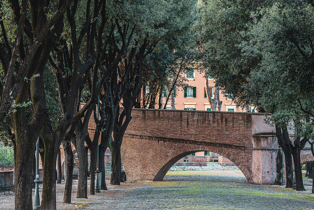 Passetto di Borgo am Castel Sant'Angelo, Engelsburg, UNESCO-Weltkulturerbe, Rom, Latium, Italien, Europa