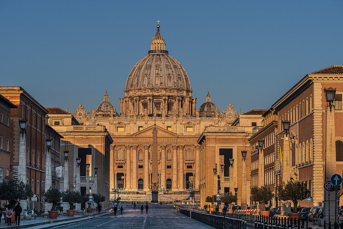 Blick auf den Petersdom, Rom, Latium, Italien, Europa