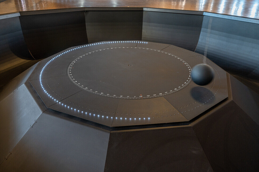 Focoic pendulum in the Palazzo della Ragione in Padua, Italy.