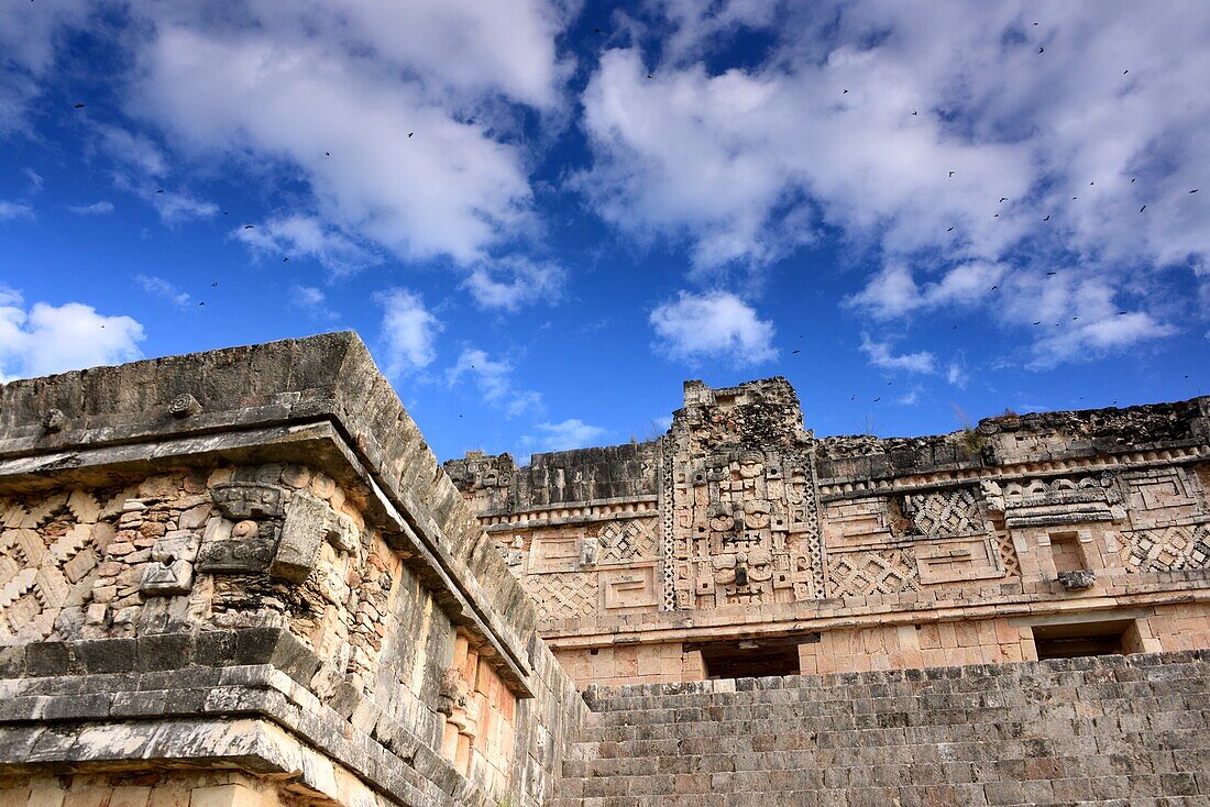 Maya-Stadt Uxmal an der Ruta Puuc, Yucatan, Mexiko