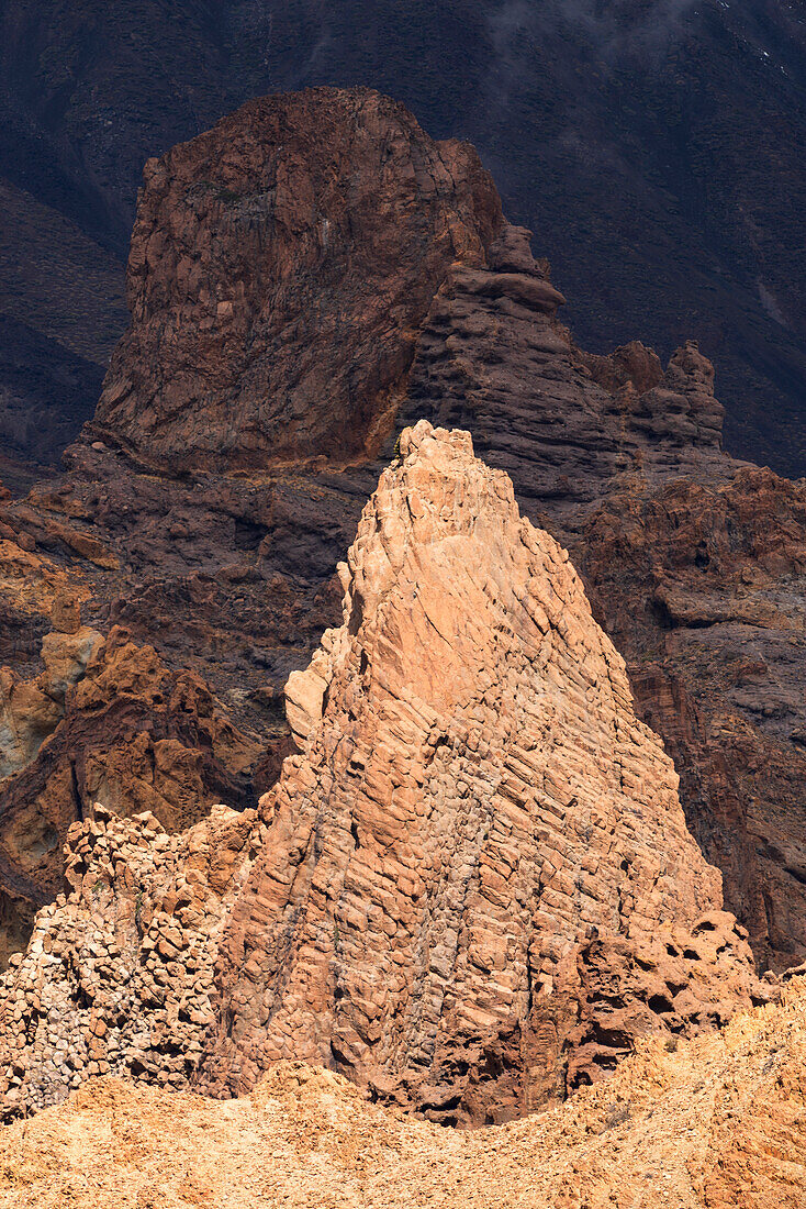 Roques de Garcia, Teide National Park, Tenerife, Canary Islands, Spain, Europe