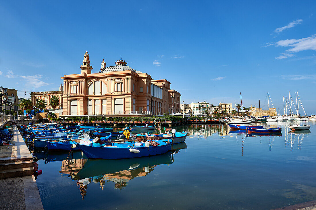 View of the Museo Teatro Margherita, Art Nouveau building, formerly a cinema and theater now a contemporary art exhibition venue, Bari, Italy, Europe