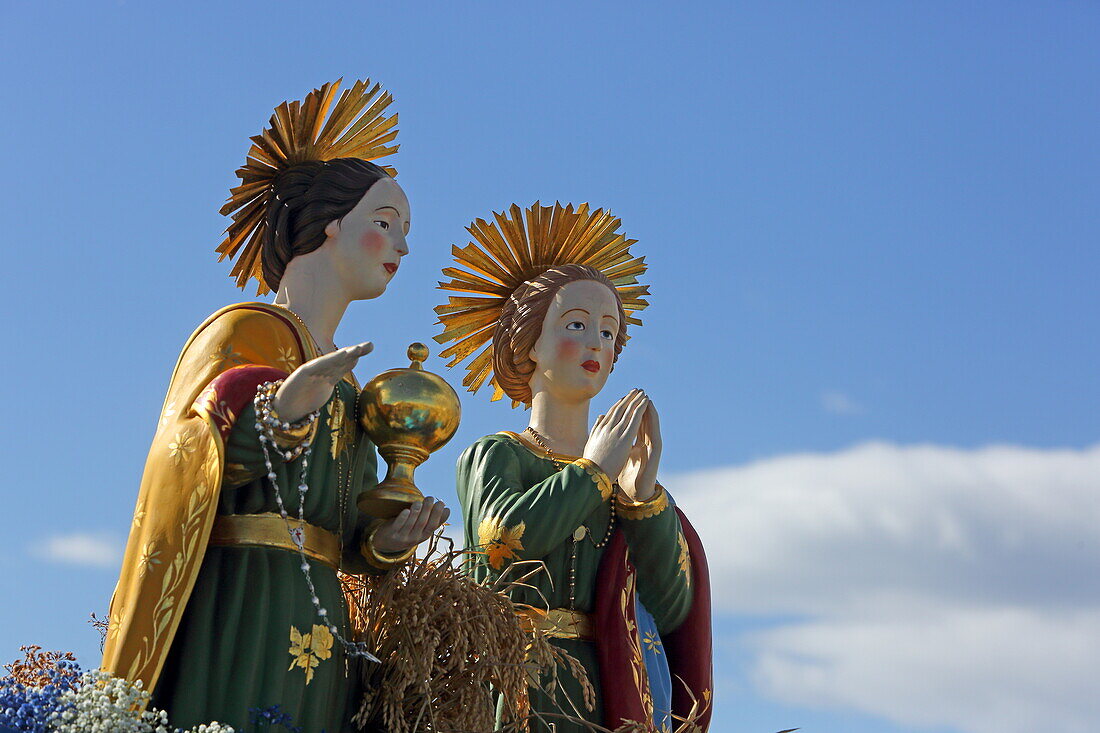 Wallfahrt zu Ehren der Heiligen Marien im Oktober, Saintes Maries-de-la-Mer, Camargue, Provence-Alpes-Cote d'Azur, Frankreich