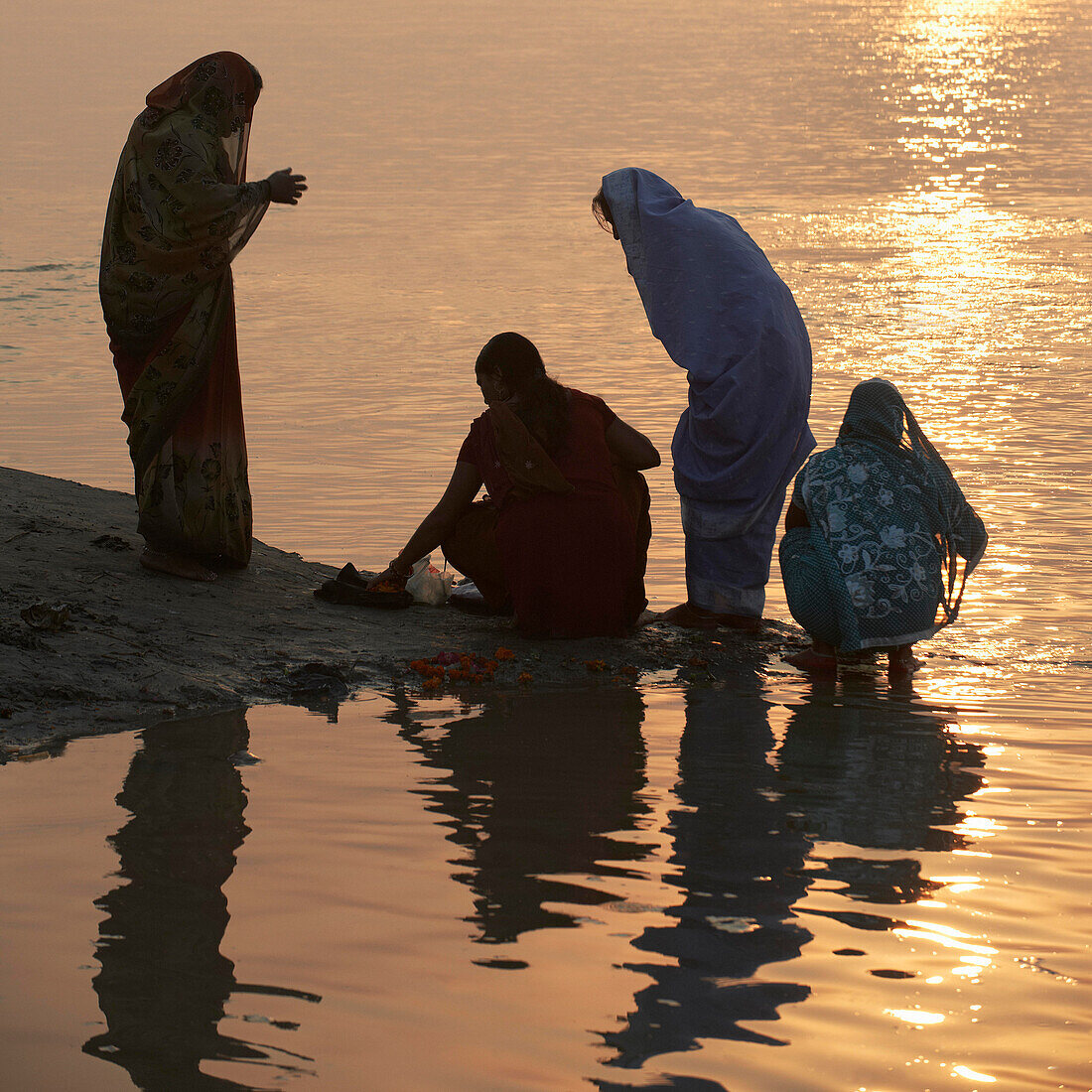 Sangam-Puja, Allahabad, Indien