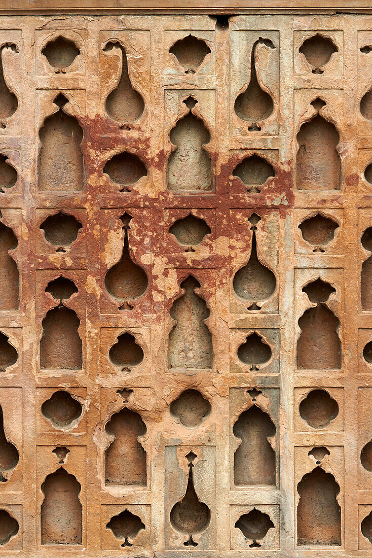 Architektonisches Detail, Deeg Palace, Rajasthan, Indien