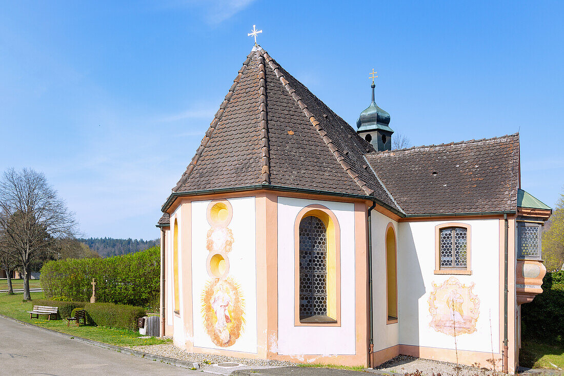 Fridingen an der Donau, St. Anna Chapel, Upper Danube Nature Park in the Swabian Jura, Baden-Württemberg, Germany