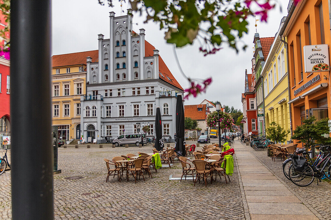 Marktplatz von Greifswald, Vorpommern-Greifswald, Mecklenburg-Vorpommern, Ostdeutschland, Deutschland, Europa