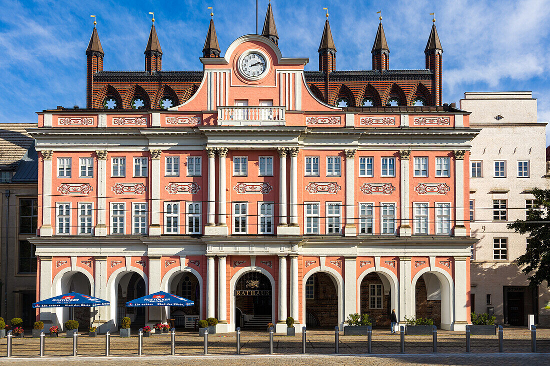 City Hall of the Hanseatic and University City of Rostock, Mecklenburg-West Pomerania, East Germany, Germany, Europe