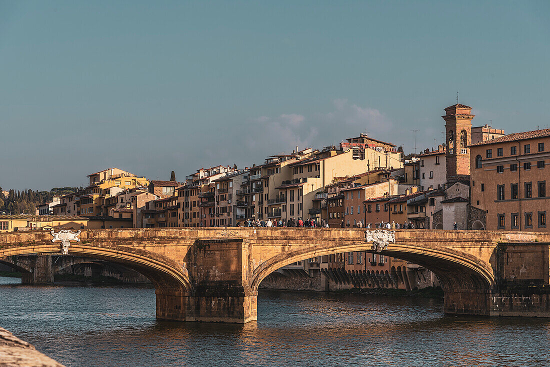 Brücke Santa Trinita, Florenz, Toskana, Italien, Europa