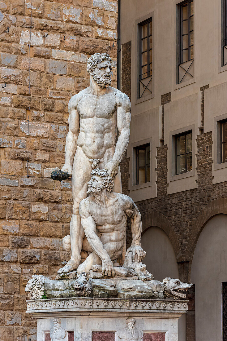 Statue von Herkules am Piazza della Signoria, Florenz, Toskana, Italien, Europa