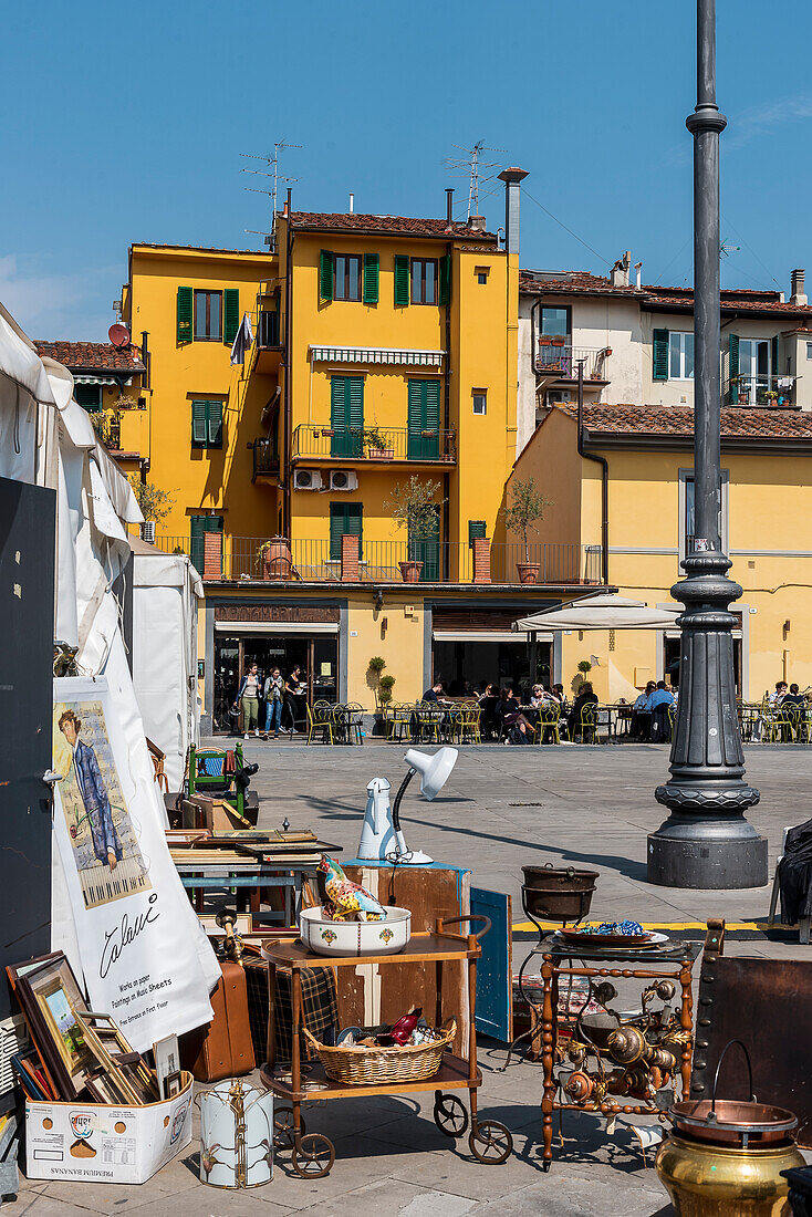 Flea market at mercato delle pulci, Florence, Tuscany, Italy, Europe