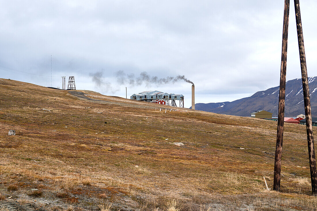 View of Longyear Memorial Park, Unnamed Road, Longyearbyen, Longyearbyen, Spitsbergen and Jan Mayen