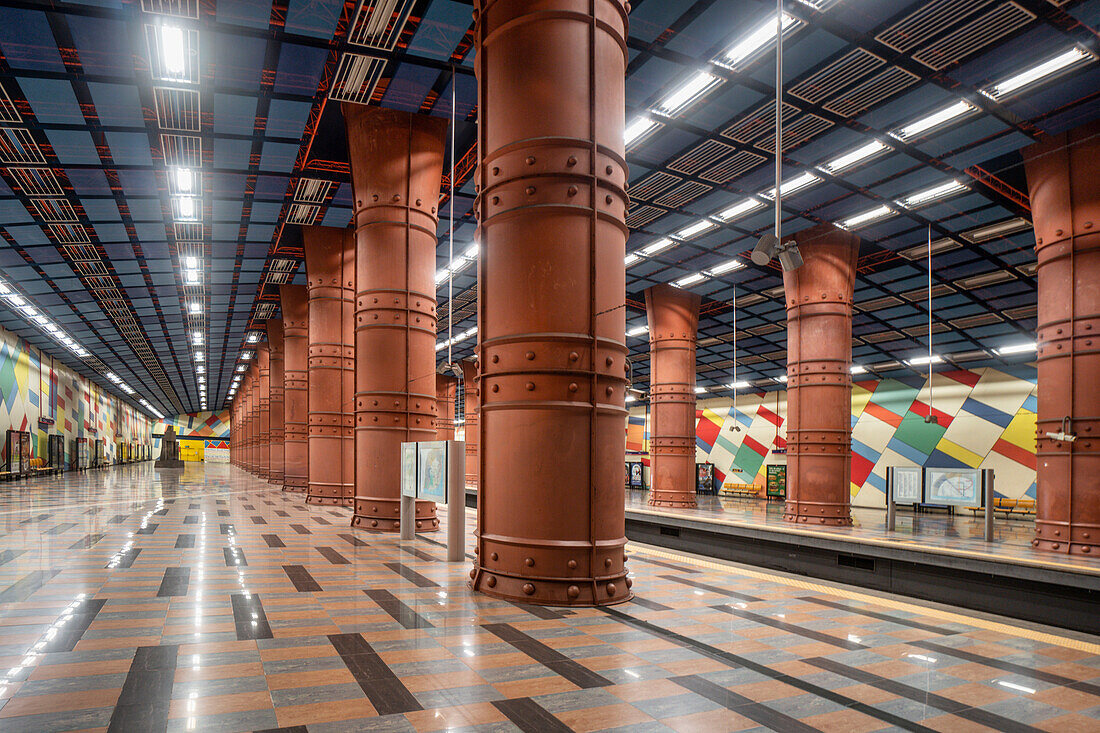 U-Bahnhof Olaias, Lissabon, Lisboa, Portugal, Europa