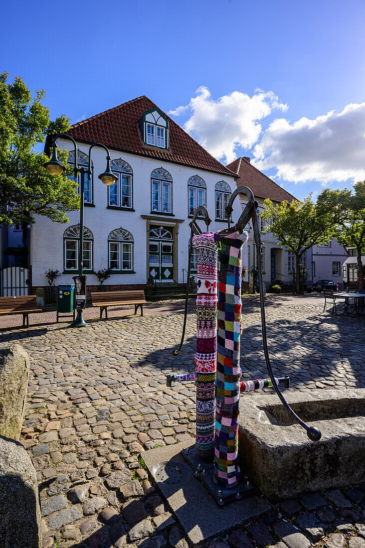 Marketplace in Meldorf, Meldorf, Dithmarschen, North Sea Coast, Schleswig Holstein, Germany, Europe