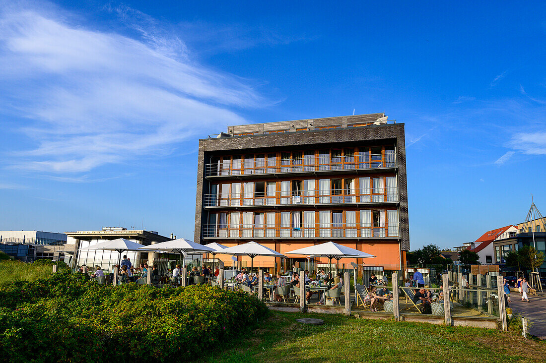 Hotel an der Seebrücke, St. Peter Ording, Nordfriesland, Nordseeküste, Schleswig Holstein, Deutschland, Europa