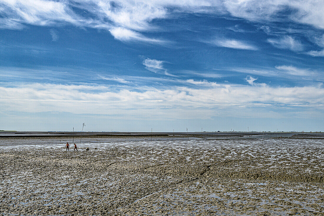 Badestelle am Dockkoog, Husum, Nordfriesland, Nordseeküste, Schleswig Holstein, Deutschland, Europa