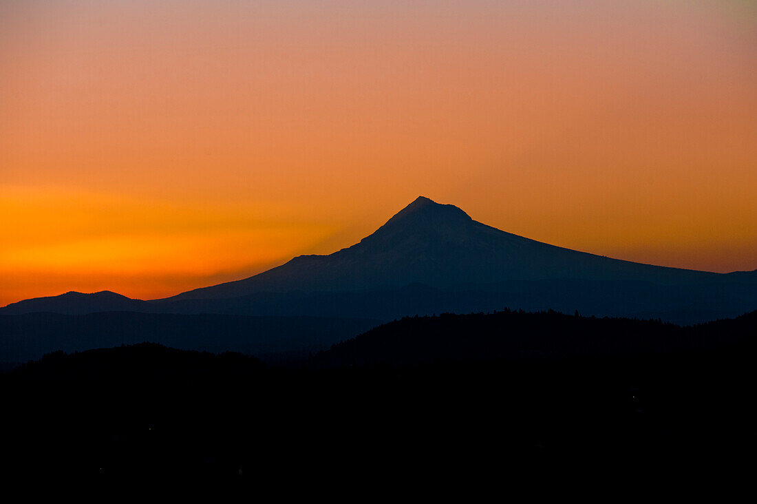 Mount Hood bei Sonnenuntergang, USA
