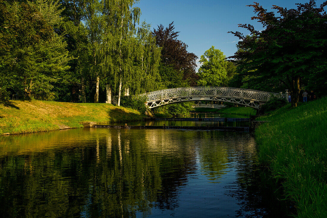 Bridge over the Oos to Lichtenthaler Allee, Baden-Baden, Baden-Württemberg, Germany