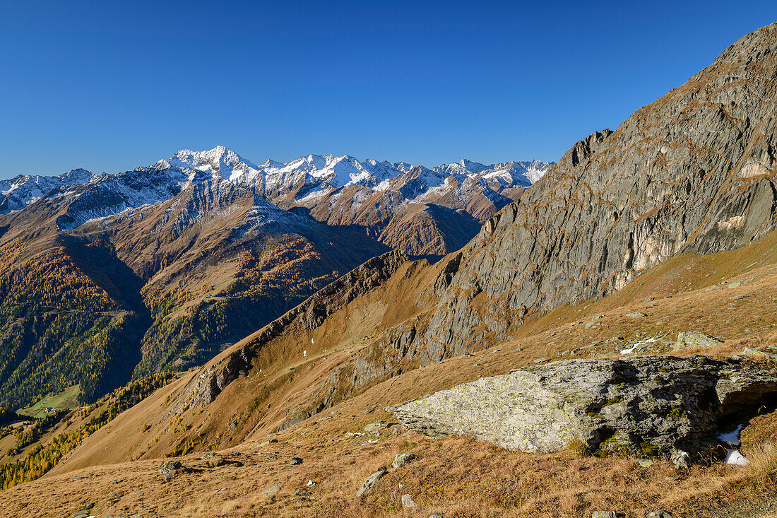 Blick auf Lasörling, Virgental, Hohe Tauern, Nationalpark Hohe Tauern, Osttirol, Österreich