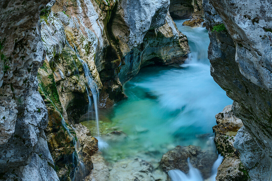 Soca-Canyon, Soca-Tal, Julische Alpen, Triglav Nationalpark, Slowenien