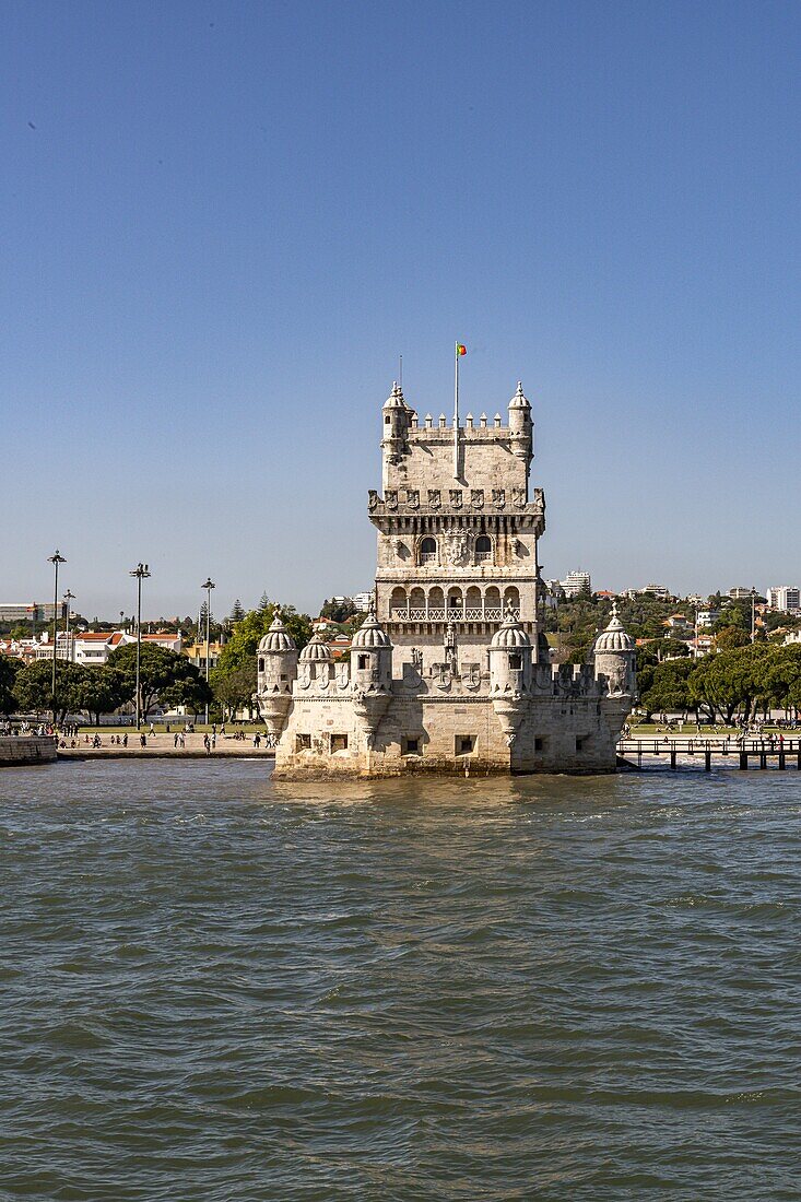 Belem Tower (Torre de Belem) was built in 16th century – around 1515 and designed by architect Francisco de Arruda. Its original purpose was to be a fort, protecting Lisbon from incoming raids along the Tagus River
