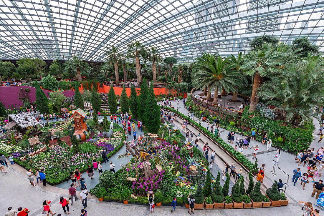 Blumenkuppel; Marina Bay-Gärten; Singapur