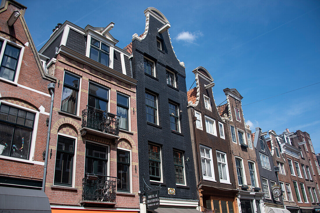 Charakteristische Wohnhäuser, Amsterdam, Noord-Holland, Niederlande