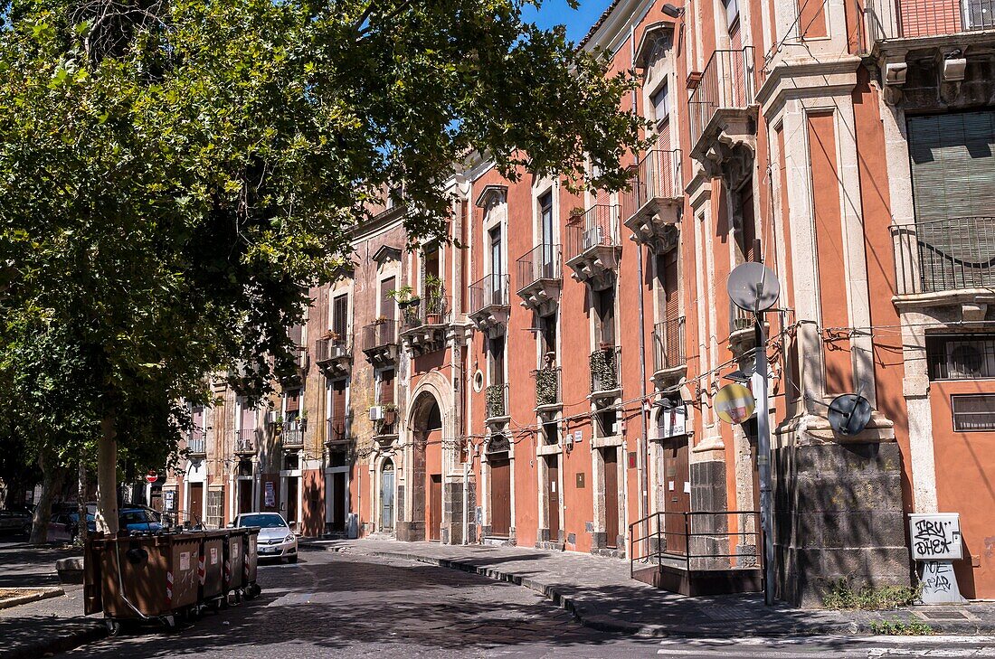 Piazza Dante, Catania, Sizilien, Italien.