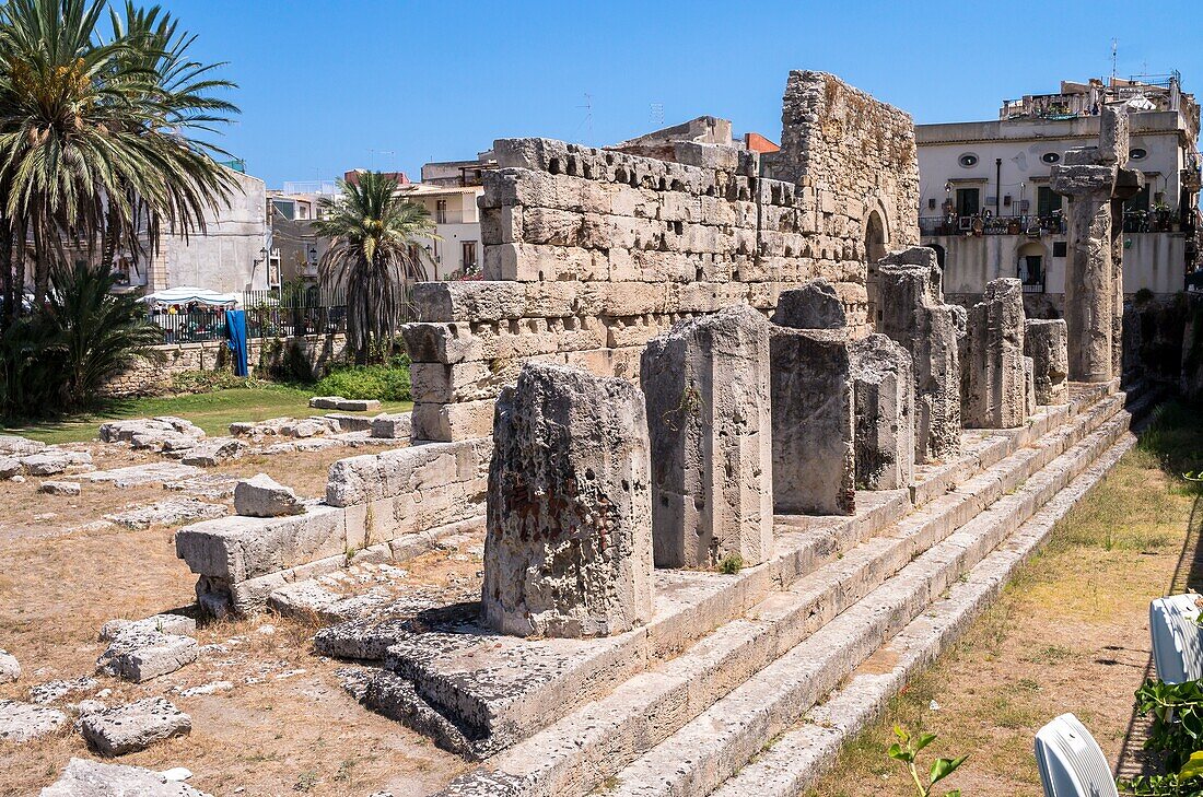 Temple of Apollo,Syracuse,Sicily,Italy.