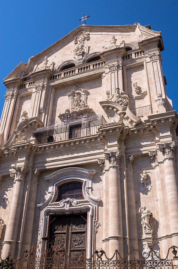Kirche San Benedetto und Kirche San Francesco Borgia, Catania, Sizilien, Italien.