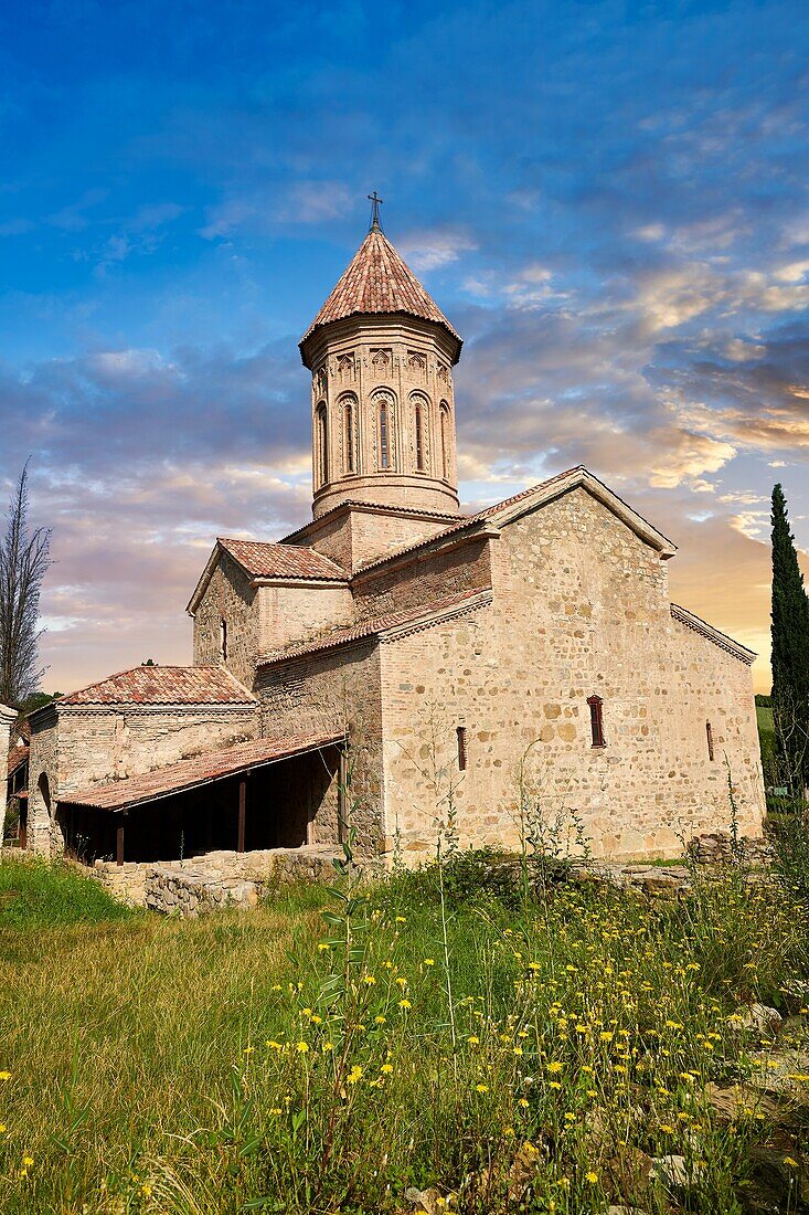 Die Verklärungskirche des Klosters Ikalto wurde vom Heiligen Zenon, einem der 13 syrischen Väter, im späten 6. Jahrhundert gegründet. In der Nähe von Telawi, Kachetien, Ostgeorgien (Land).