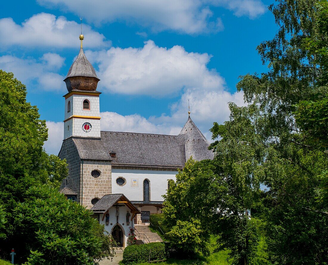 Kloster Maria Eck bei Siegsdorf in Oberbayern, Deutschland.