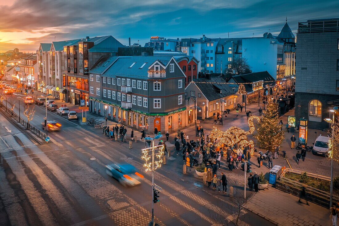 Weihnachtsfeiern, Reykjavik, Island.