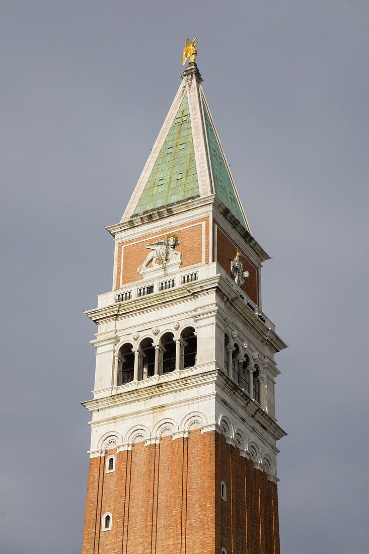 Venice,Veneto,Italy: Campanile at St Marks square.