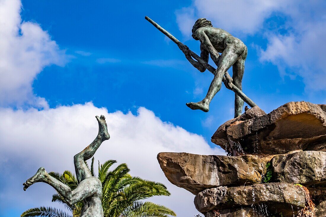 Guanche Monument in Las Palmas de Gran Canaria.