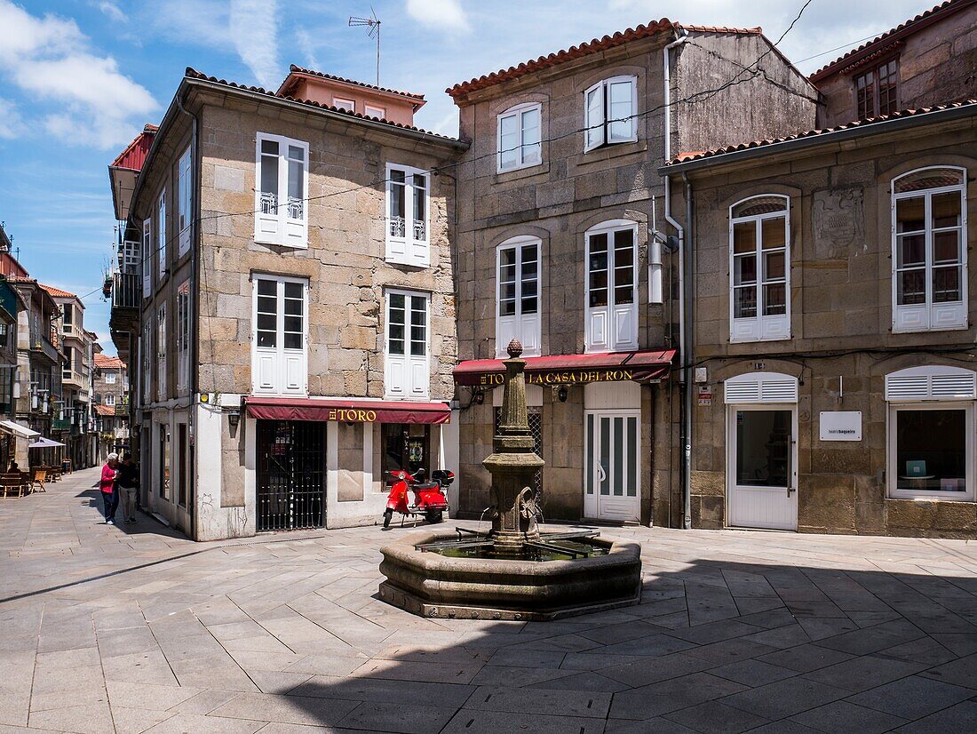 Architektur beliebt. Pontevedra. Galicien. Spanien.