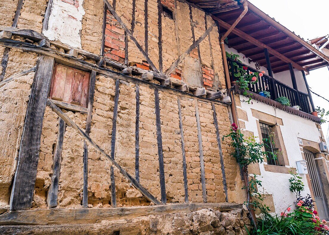 Arquitectura tradicional. Las Casas del Conde. Sierra de Francia. Salamanca. Castilla Leon. Espana.