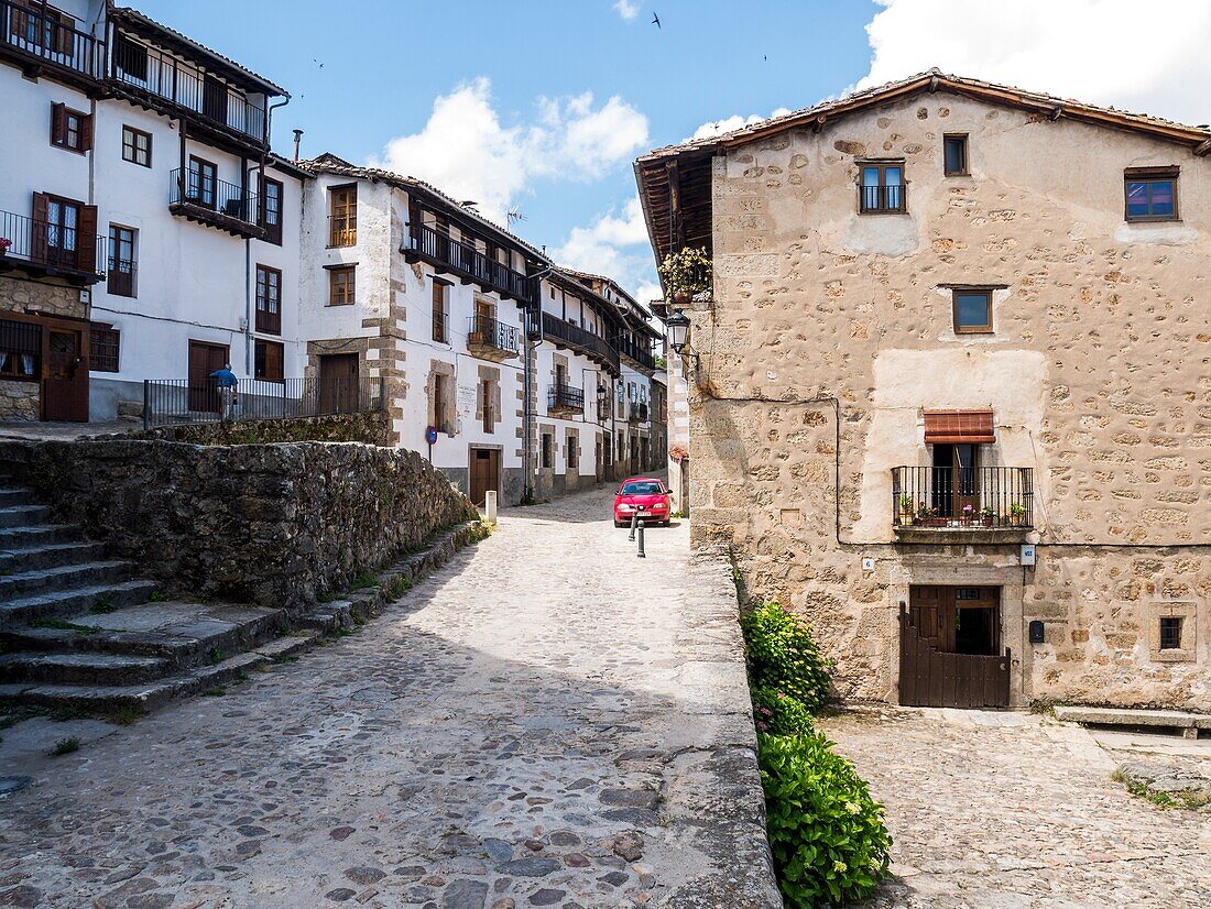 Traditionelle Architektur. Candelario. Salamanca. Kastilien Leon. Spanien.