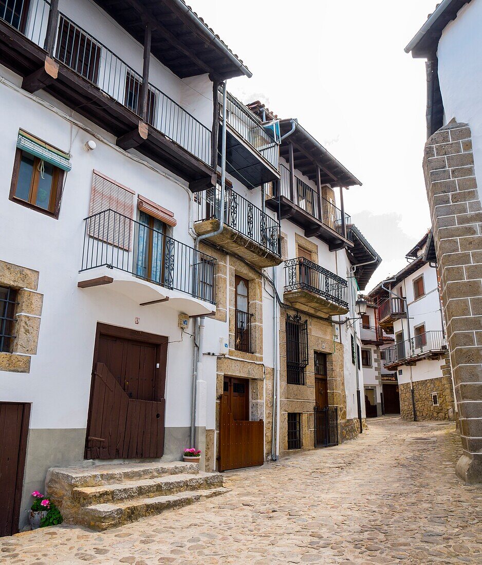 Traditionelle Architektur. Candelario. Salamanca. Kastilien Leon. Spanien.