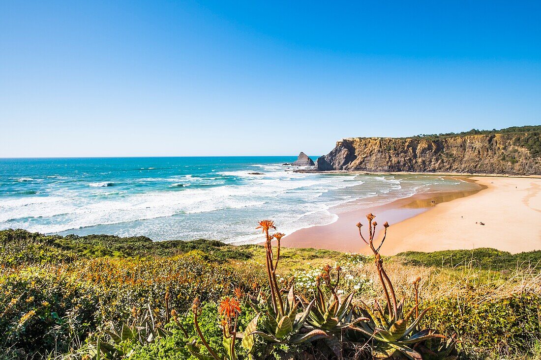 Praia de Odeceixe, Costa Vicentina, Algarve, Portugal.